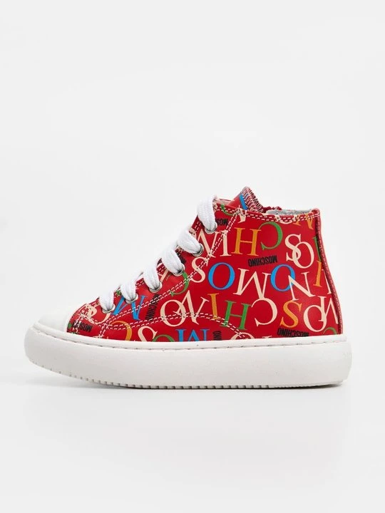 Zdjęcie produktu Sneakersy wysokie MOSCHINO czerwony