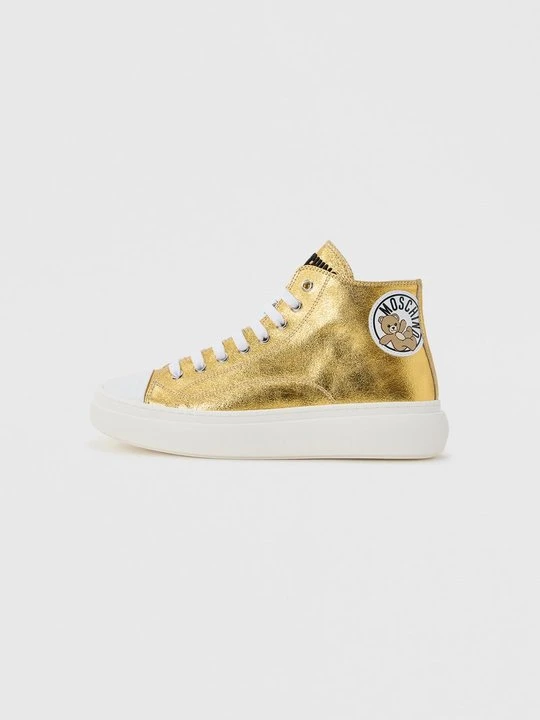 Zdjęcie produktu Sneakersy wysokie MOSCHINO czarny melanż
