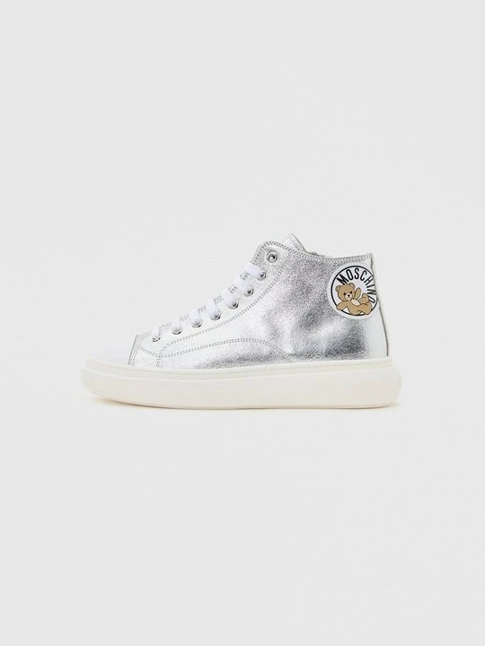 Zdjęcie produktu Sneakersy wysokie MOSCHINO jasnoczerwony