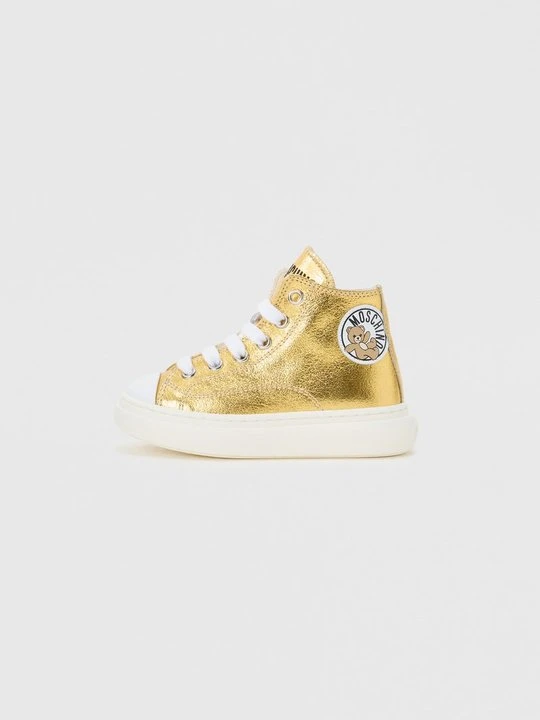 Zdjęcie produktu Sneakersy wysokie MOSCHINO mleczny