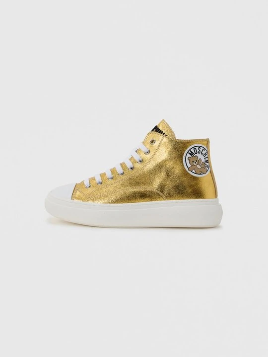 Zdjęcie produktu Sneakersy wysokie MOSCHINO złoty
