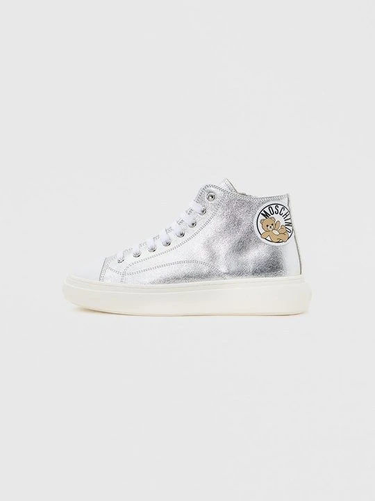 Zdjęcie produktu Sneakersy wysokie MOSCHINO złoty