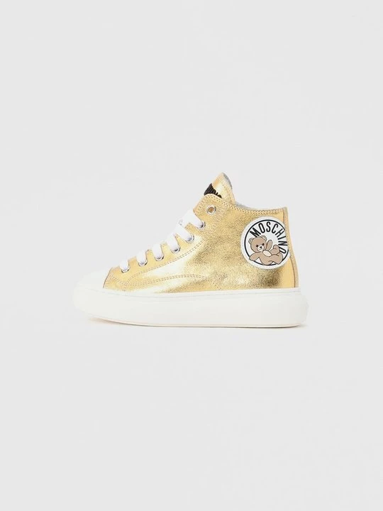 Zdjęcie produktu Sneakersy wysokie MOSCHINO złoty