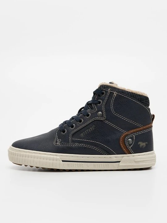 Zdjęcie produktu Sneakersy wysokie Mustang granatowy