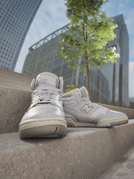 Zdjęcie produktu Sneakersy wysokie New Balance jasnoszary