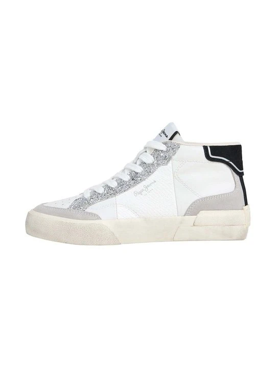 Zdjęcie produktu Sneakersy wysokie Pepe Jeans mleczny