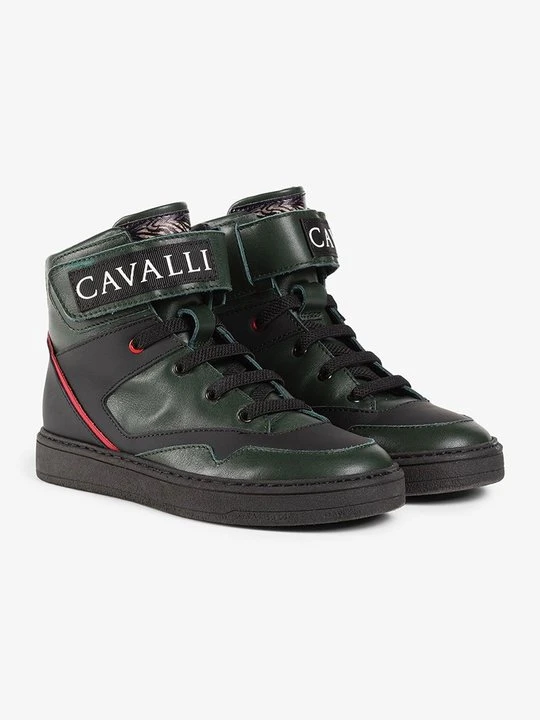 Zdjęcie produktu Sneakersy wysokie Roberto Cavalli zielony