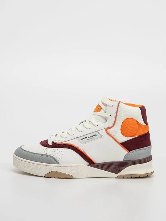 Zdjęcie produktu Sneakersy wysokie Scotch & Soda mleczny