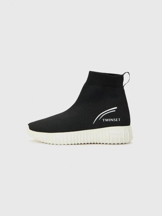 Zdjęcie produktu Sneakersy wysokie TWINSET czarny