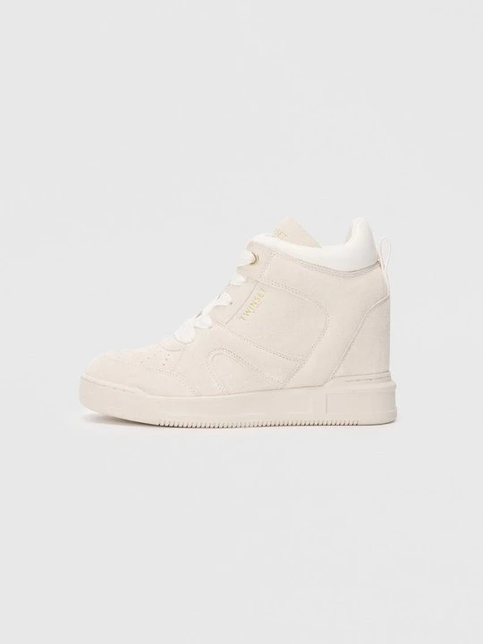 Zdjęcie produktu Sneakersy wysokie TWINSET mleczny