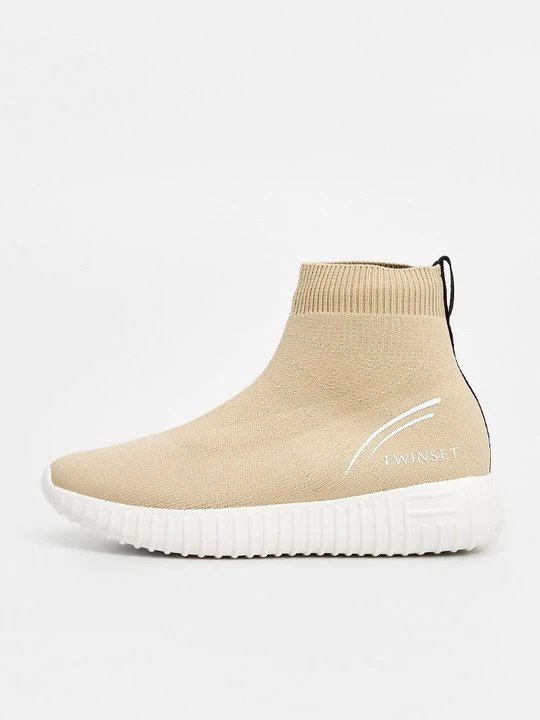 Zdjęcie produktu Sneakersy wysokie TWINSET jasny brąz