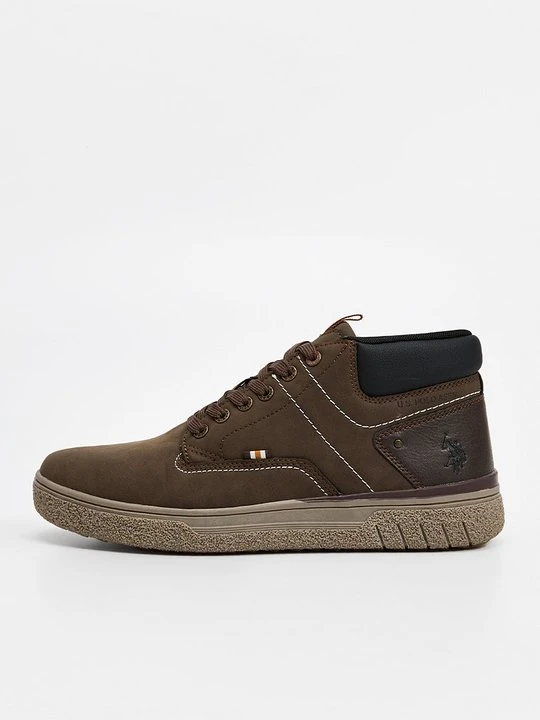 Zdjęcie produktu Sneakersy wysokie U.S. POLO ASSN. brązowy melanż