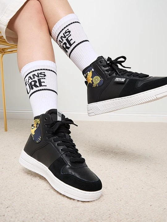 Zdjęcie produktu Sneakersy wysokie Versace Jeans Couture czarny