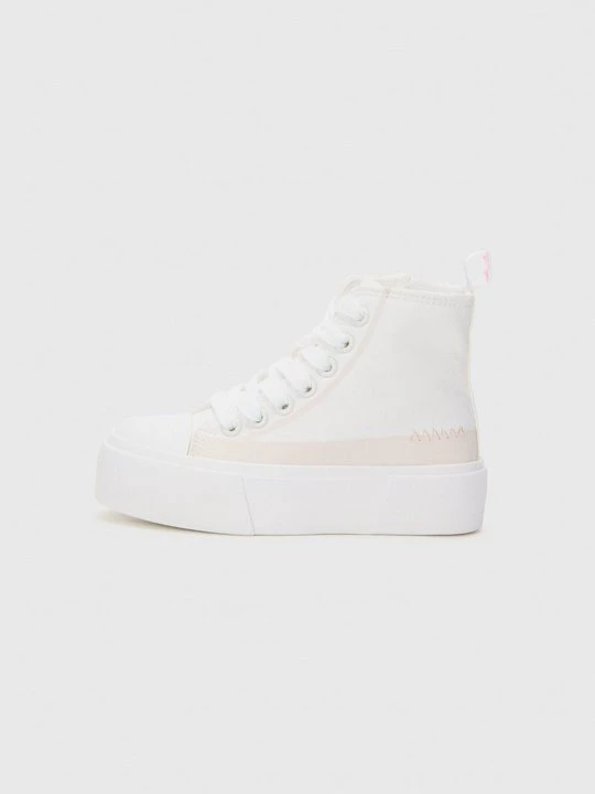 Zdjęcie produktu Sneakersy wysokie YOURTURN mleczny