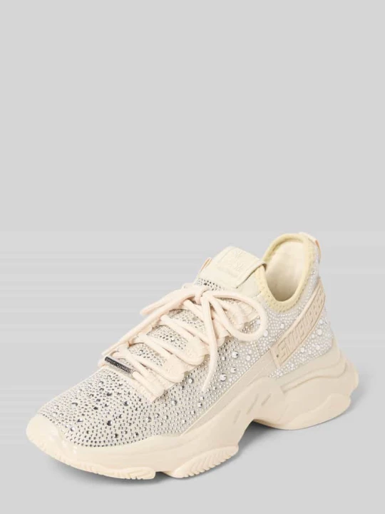 Zdjęcie produktu Sneakersy z aplikacją z cyrkonii model 'MAXIMA-R' Steve Madden Srebrny