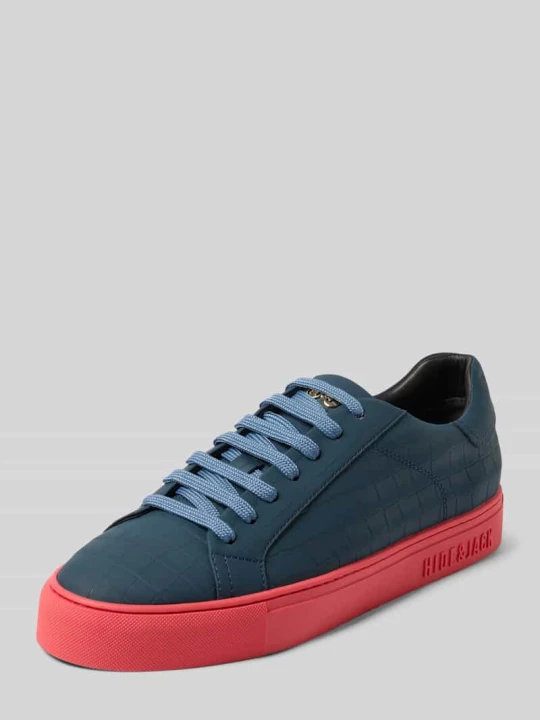 Zdjęcie produktu Sneakersy z aplikacją z logo model 'Essence' Hide&Jack Granatowy