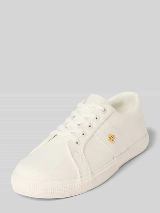 Zdjęcie produktu Sneakersy z aplikacją z logo model ‘JANSON II’ Lauren Ralph Lauren Biały