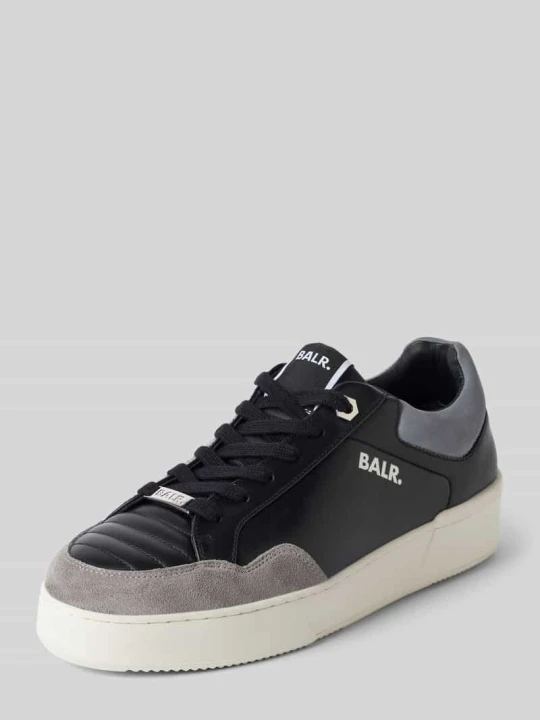 Zdjęcie produktu Sneakersy z czstej skóry z nadrukiem z logo Balr. Czarny