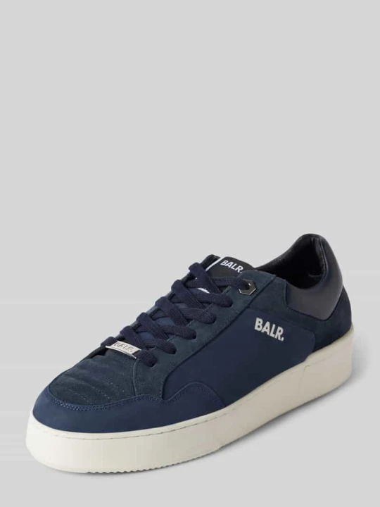 Zdjęcie produktu Sneakersy z czstej skóry z nadrukiem z logo Balr. Granatowy