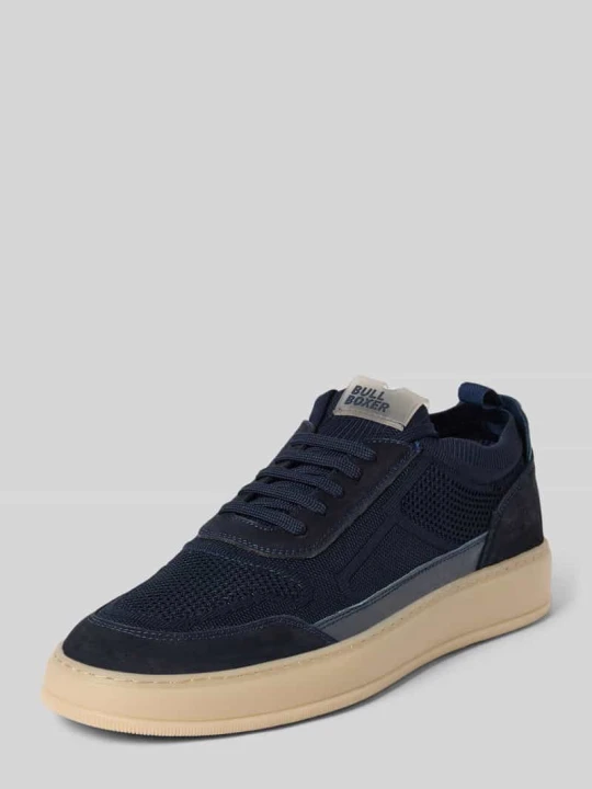 Zdjęcie produktu Sneakersy z detal z logo Bullboxer Granatowy