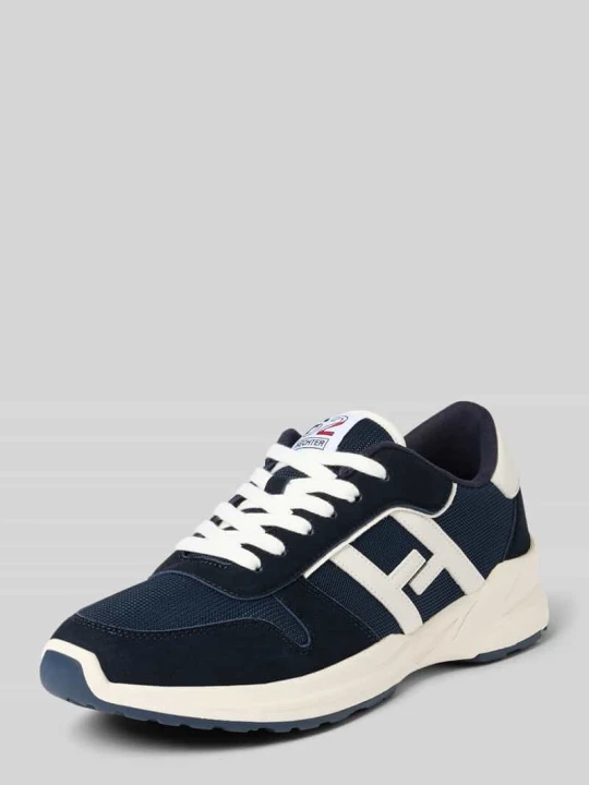 Zdjęcie produktu Sneakersy z detal z logo model 'Alain' HECHTER PARIS Granatowy