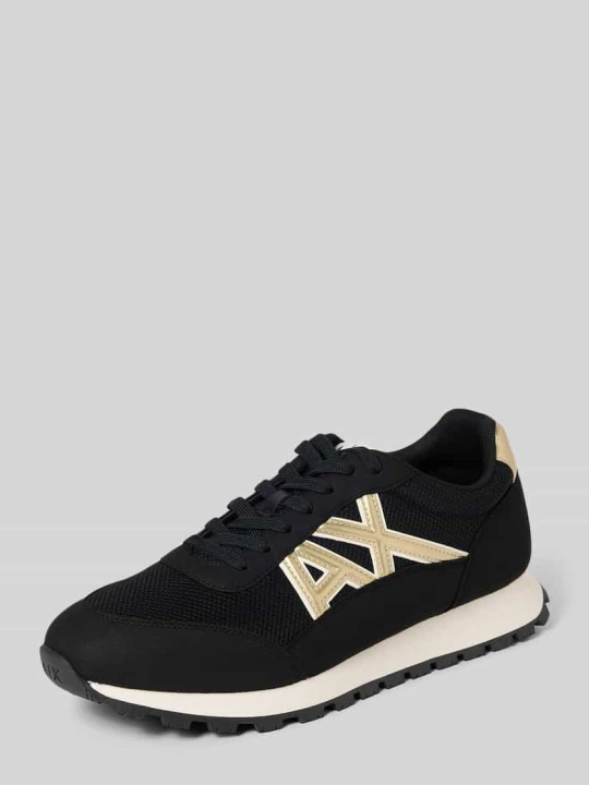 Zdjęcie produktu Sneakersy z detal z logo model 'DROP' Armani Exchange Czarny
