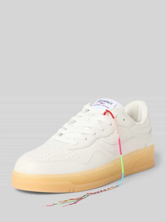 Zdjęcie produktu Sneakersy z detal z logo model „Hevea” Genesis Biały