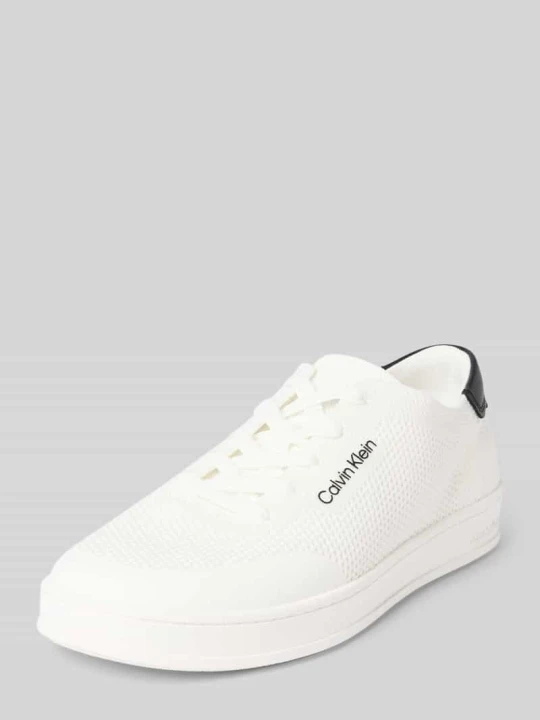 Zdjęcie produktu Sneakersy z detalami z logo i sznurowaniem Calvin Klein Biały