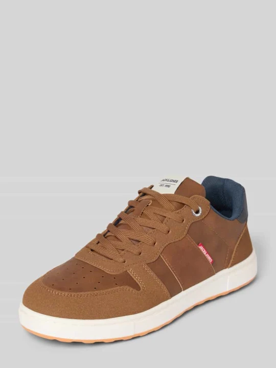 Zdjęcie produktu Sneakersy z detalami z logo model ‘BARNEY’ Jack&Jones Koniakowy