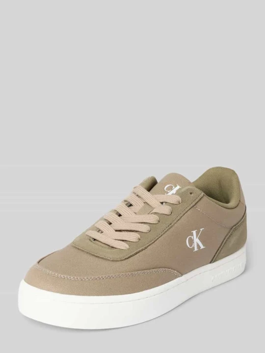 Zdjęcie produktu Sneakersy z detalami z logo Calvin Klein Jeans Ziemisty brązowy