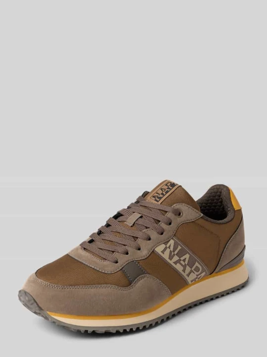 Zdjęcie produktu Sneakersy z detalami z logo model ‘COSMOS’ Napapijri Średniobrązowy
