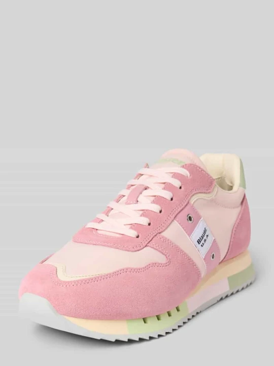 Zdjęcie produktu Sneakersy z detalami z logo model ‘MELROSE02’ Blauer Usa Mocnoróżowy