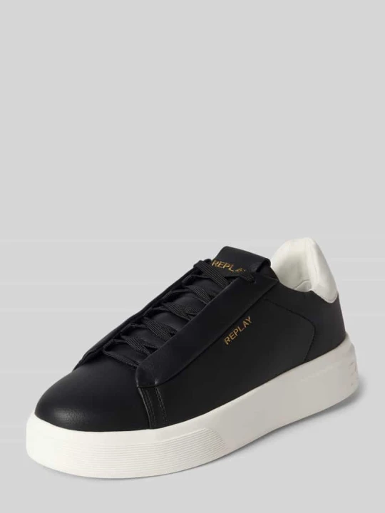 Zdjęcie produktu Sneakersy z Detale z logo Model 'NOTTING MEDIUM' Replay Czarny