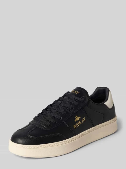 Zdjęcie produktu Sneakersy z Detale z logo Model 'PLAYME' Replay Czarny