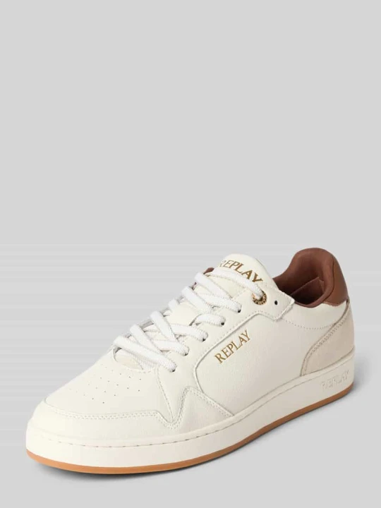 Zdjęcie produktu Sneakersy z Detale z logo Model 'SMASH SMART' Replay Złamany biały