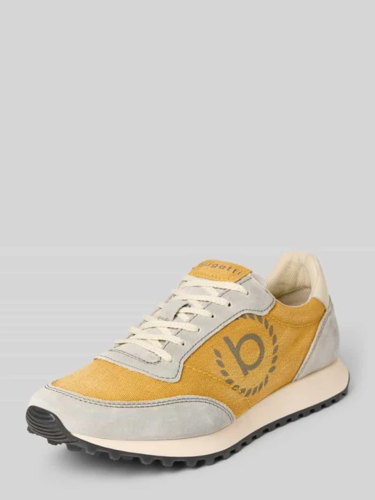 Zdjęcie produktu Sneakersy z detale z logo model „Bierman” Bugatti Żółty