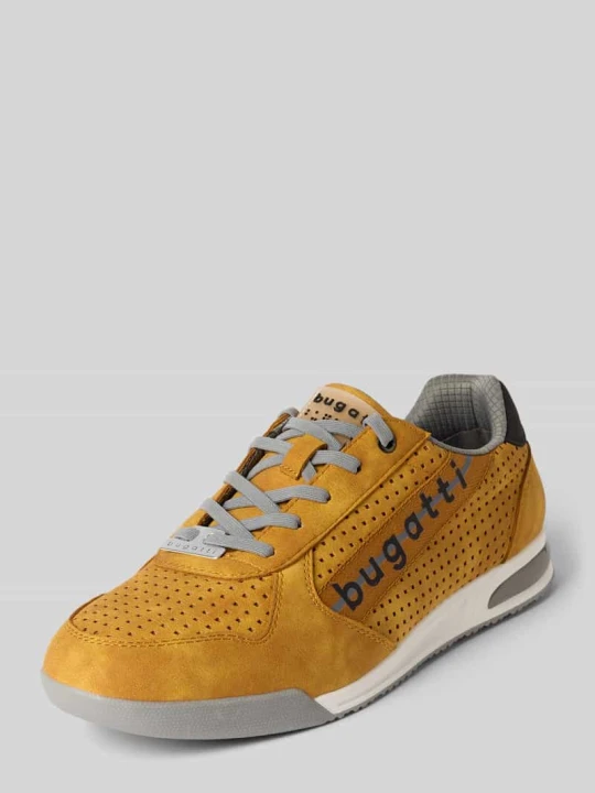 Zdjęcie produktu Sneakersy z detale z logo Model 'Trevor' Bugatti Żółty