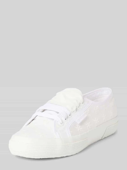 Zdjęcie produktu Sneakersy z detalem z logo model ‘2750 FLOWER SANGALLO’ Superga Biały