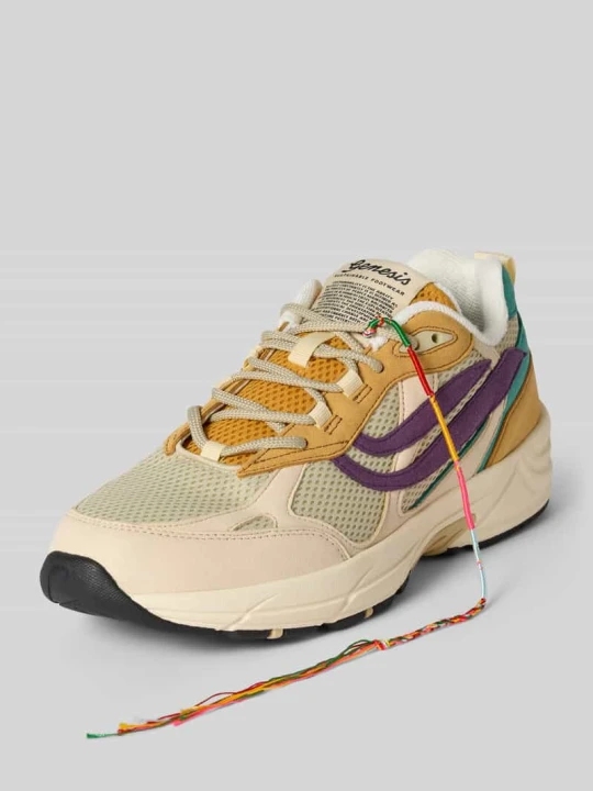 Zdjęcie produktu Sneakersy z detalem z logo model 'Eco`99 Multi Flowers' Genesis Beżowy