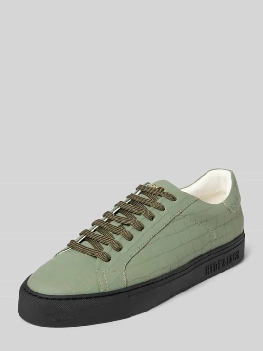 Zdjęcie produktu Sneakersy z fakturowanym wzorem model 'Essence' Hide&Jack Oliwkowy