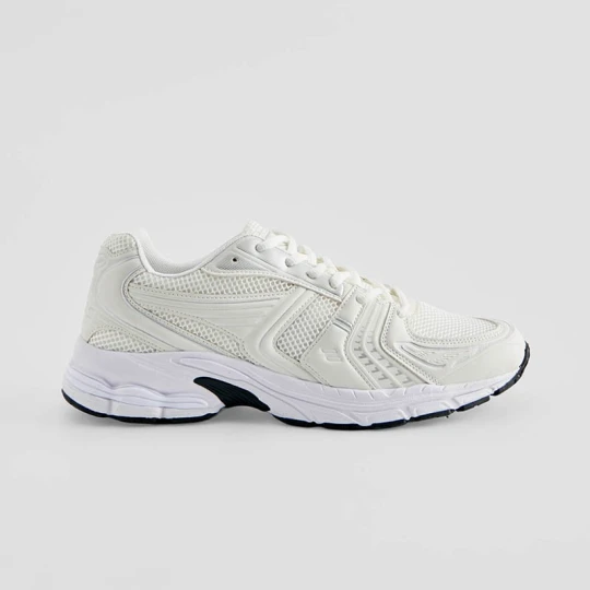 Zdjęcie produktu Sneakersy z łączonych materiałów białe House