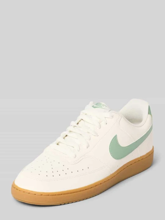 Zdjęcie produktu Sneakersy z logo i gumowa podeszwa model 'Court Vision Low' Nike Piaskowy