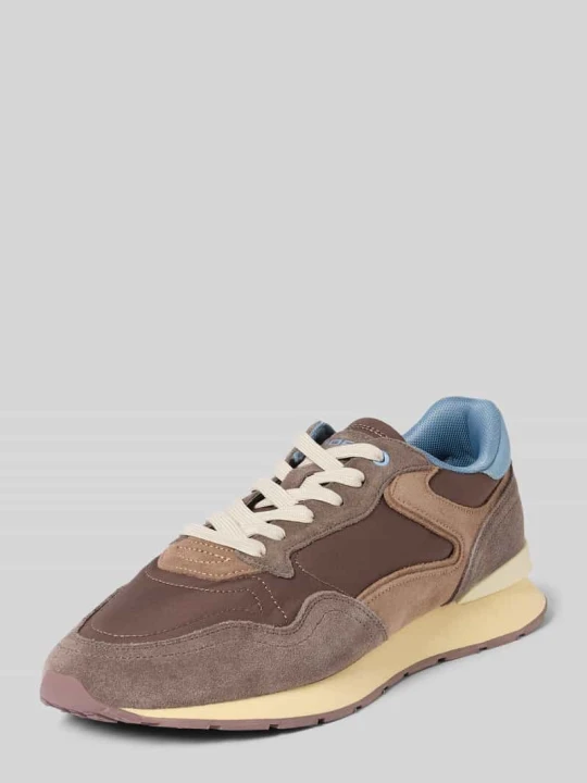 Zdjęcie produktu Sneakersy z Mieszanka skóry i tkaniny Model 'City Retro' HOFF Średniobrązowy