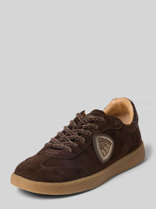Zdjęcie produktu Sneakersy z mieszanka skóry model 'AURORA' Blauer Usa Ciemnobrązowy