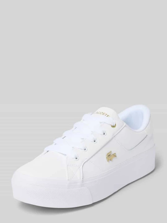 Zdjęcie produktu Sneakersy z mieszanka skóry model 'ZIANE' Lacoste Biały