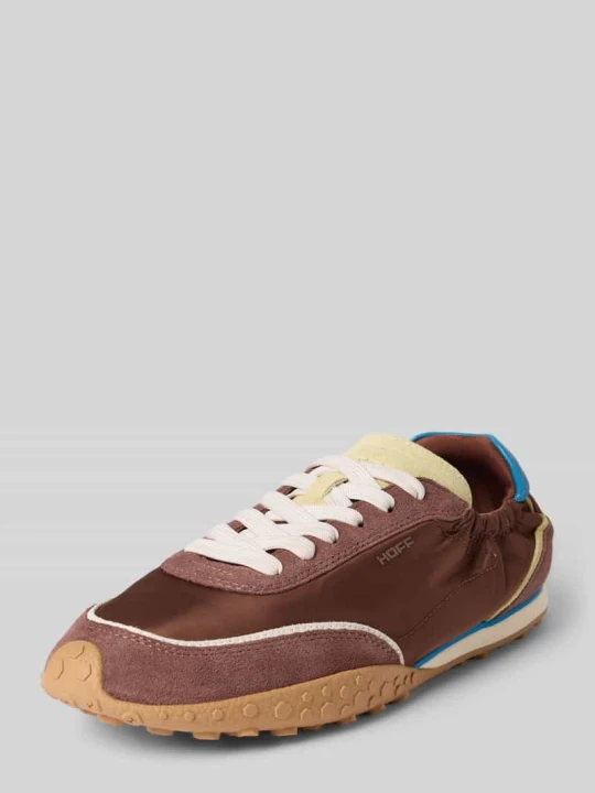 Zdjęcie produktu Sneakersy z mieszanka skóry z detal z logo model 'Bridge' HOFF Średniobrązowy