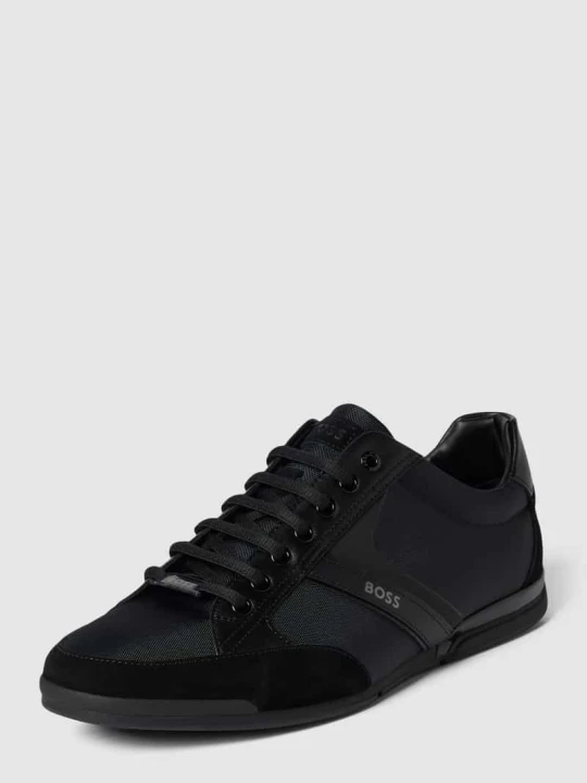 Zdjęcie produktu Sneakersy z prawdziwej skóry Model 'SATURN_LOWP_MX A_N' Boss Czarny