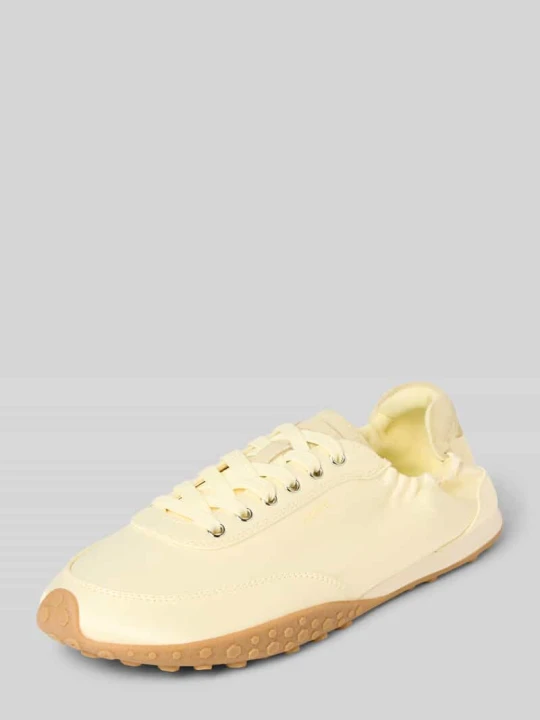 Zdjęcie produktu Sneakersy z mieszanki skóry i tekstyliów model 'BRIDGE SATIN MIMOSA' HOFF Jasnożółty