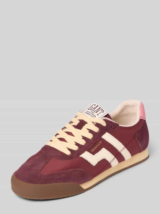 Zdjęcie produktu Sneakersy z mieszanki skóry i tkaniny model 'Beylana' Gant Bordowy