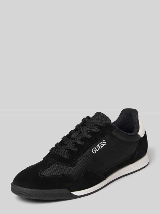 Zdjęcie produktu Sneakersy z mieszanki skóry i tkaniny model 'DREAN' Guess Czarny
